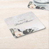 Zeester en schelpen Tropical Beach Vrijgezellenfee Kartonnen Onderzetters (Schuin)