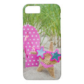 zeester en teenslipper in zand Case-Mate iPhone case (Achterkant)