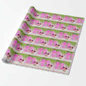 Zeester en teenslippers in zand cadeaupapier (Uitgerold)