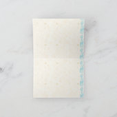 Zeester en Water Bruiloft Dankkaart Bedankkaart (Binnen)