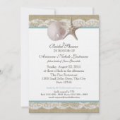 Zeester en Witte kant Vrijgezellenfeest Kaart (Voorkant)