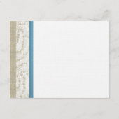 Zeester en Zanddollar Blauwe Oceaan Romance Informatiekaartje (Achterkant)