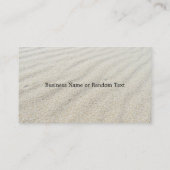 Zeester en zandstrand met blauwe golven visitekaartje (Achterkant)