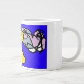 Zeester en zeeschelp grote koffiekop (Rechts)