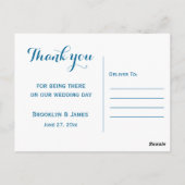 Zeester Huwelijk Dankkaartjes Met Orchidee Briefkaart (Achterkant)