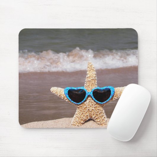 zeester in een bikini muismat (Met muis)