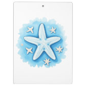 Zeester in het blauw klembord (Achterkant)