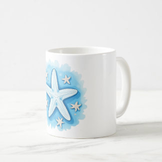 Zeester in het blauw koffiemok