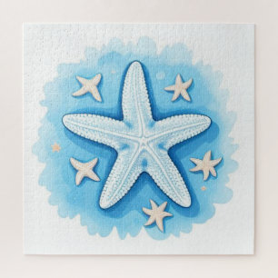 Zeester in het blauw legpuzzel
