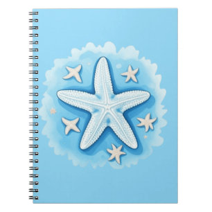 Zeester in het blauw notitieboek