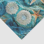 Zeester & Kant, Elegante Oceaangolven Tissuepapier (Detail)