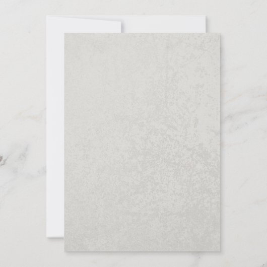 Zeester Kant Grijs en Aqua Bruiloft Kaart (Achterkant)