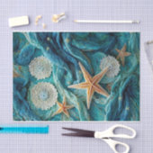 Zeester & Kanten, Zeesterren, Medaillons & Golven Tissuepapier (Craft)