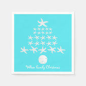 Zeester Kerstboom Gepersonaliseerde servetten (Voorkant)