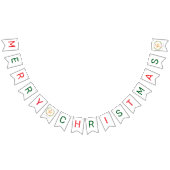 Zeester Kerstman Prettig Kerstfeest Vlaggetjes (Alle)