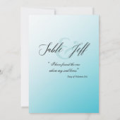 Zeester Koppel Nep Vellum Overlay Trouwdag Kaart (Achterkant)