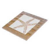 Zeester Kust Zandstrand Water Huis Decoratie Cadea Tegeltje (Zijkant)