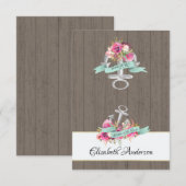 Zeester lint en kant DIY zitplaats plat kaart (Voorkant / Achterkant)