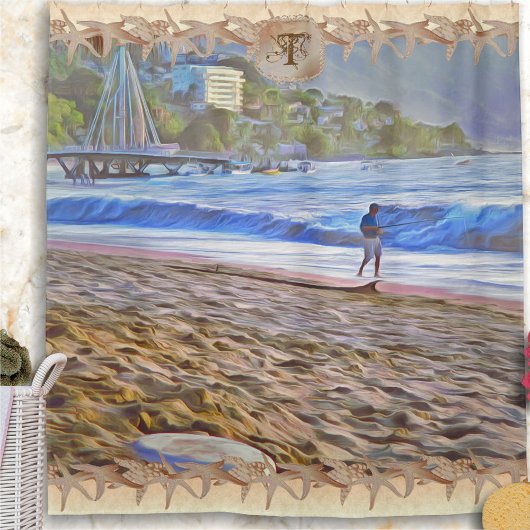 Zeester Los Muertos Beach 786 Douchegordijn