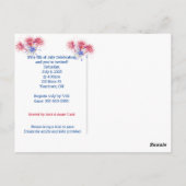 zeester met Amerikaanse vlag 4 juli Briefkaart (Achterkant)