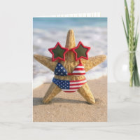 Zeester met Amerikaanse vlag badpak verjaardag
