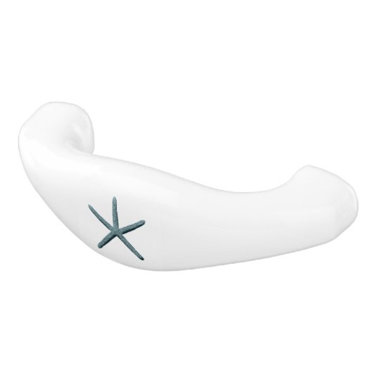 Zeester met blauwe vinger keramische ladegreep (Gekanteld)