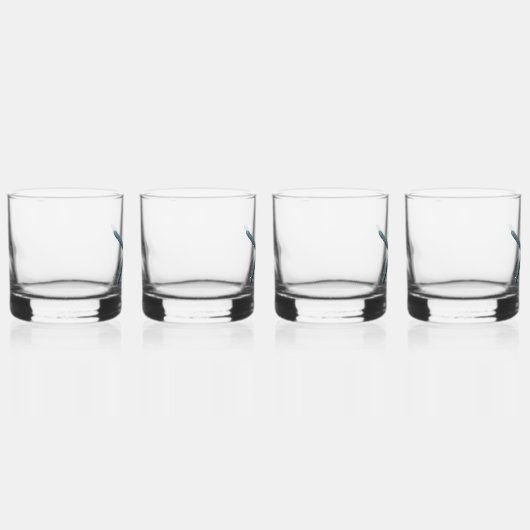 Zeester met blauwe vinger whisky glas (Rechts)