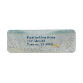 Zeester met bubbels etiket (Voorkant)