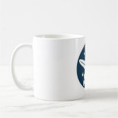 Zeester met Witte Sterren Koffiemok (Links)