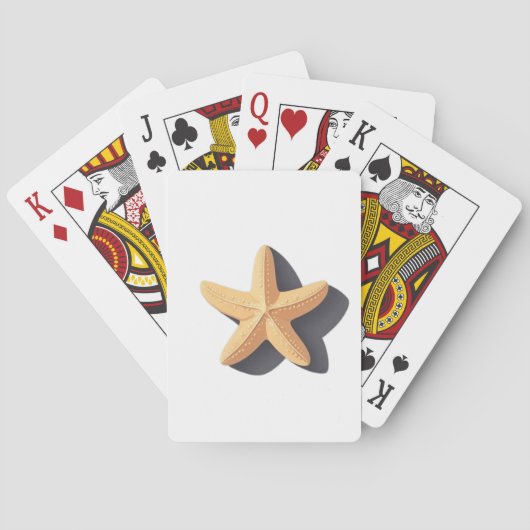 Zeester met zijn schaduw pokerkaarten (Achterkant)