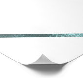 Zeester & Moderne Lijnen Elegante Strandfeest Bann Poster (Hoek)