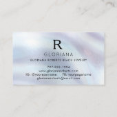 Zeester Moeder van de Parel Monogram Logo Visitekaartje (Achterkant)