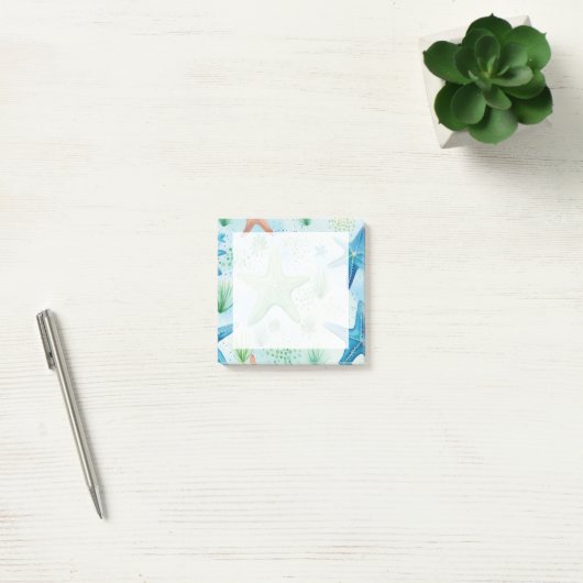 Zeester Naadloos Patroon Post-it® Notes (Kantoor)
