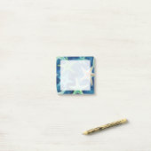 Zeester Naadloos Patroon Post-it® Notes (Op bureau)
