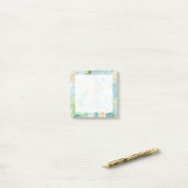 Zeester Naadloos Patroon Post-it® Notes (Op bureau)