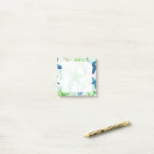 Zeester Naadloos Patroon Post-it® Notes (Op bureau)