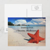 Zeester, Nassau, Bahama's Briefkaart (Voorkant / Achterkant)