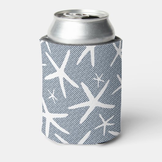 Zeester Navy Blue Florida Beach Bachelorette Blikjeskoeler (Blikje Achterkant)