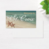 Zeester Oceaan Gift label :: Welkom bij St Croix Visitekaartje (Bureau)