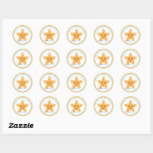 Zeester onder de Zee Verjaardag Sticker (Vel)