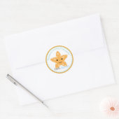 Zeester onder de Zee Verjaardag Sticker (Envelop)