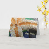 Zeester op de Kaart van de Verjaardag van het Glas (Gele Bloem)