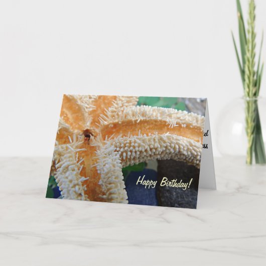 Zeester op de Kaart van de Verjaardag van het Glas (Voorkant)