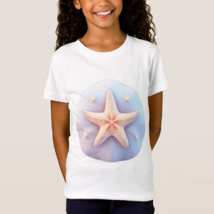 Zeester op een uniek gevormde steen t-shirt