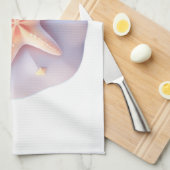 Zeester op een uniek gevormde steen theedoek (Quarter Fold)
