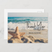 Zeester op een zandstrand Foto Bedankt Briefkaart (Voorkant / Achterkant)