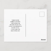 Zeester op een zandstrand Foto Bedankt Briefkaart (Achterkant)