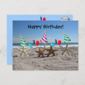 Zeester op het strand Briefkaart (Voorkant / Achterkant)