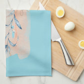 Zeester op het strand theedoek (Quarter Fold)