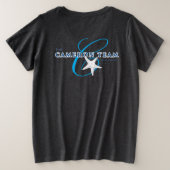 Zeester op voorzijde/CT Logo op achterzijde Grote Maat T-shirt (Design achterkant)